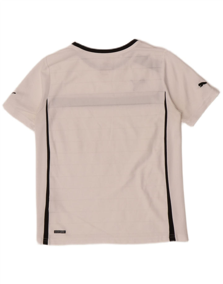 Camiseta Puma Boys Regular Graphic Top 11-12 Anos Branco Colorblock