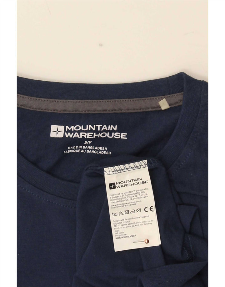 Camiseta masculina com estampa de Yorkshire Mountain Warehouse pequena azul marinho