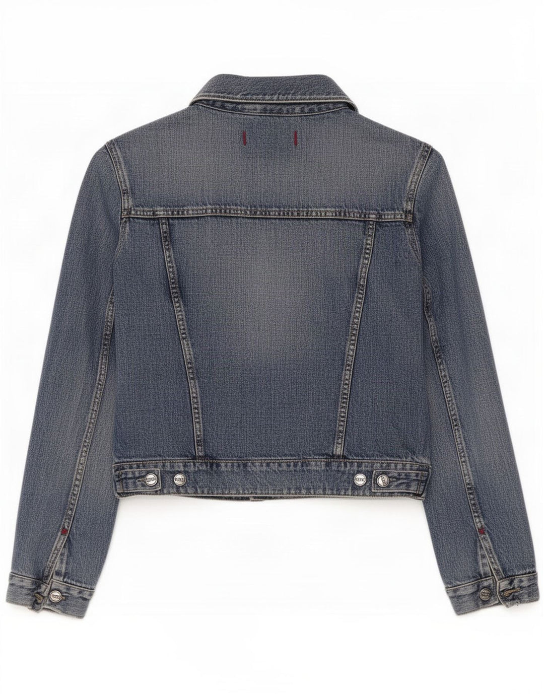 Jaqueta jeans feminina Gas UK 12 algodão azul médio