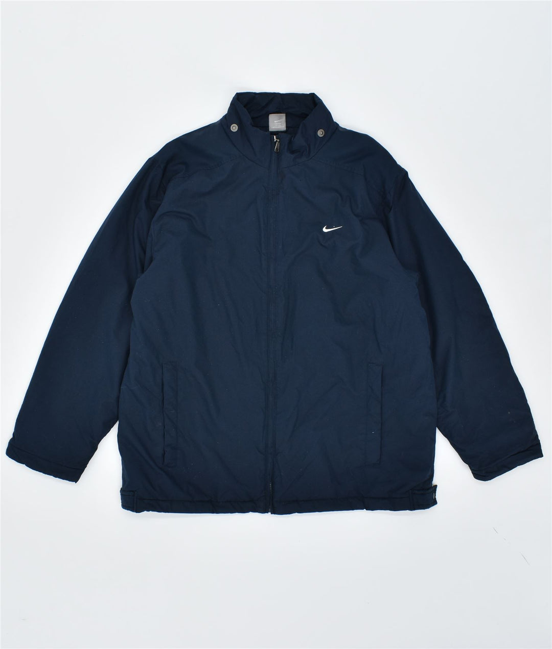 Jaqueta corta-vento masculina NIKE Reino Unido 42/44 grande poliéster azul marinho