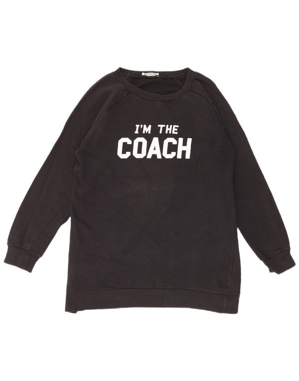 Moletom Zara Masculino Trafaluc Gráfico Jumper Pequeno Preto
