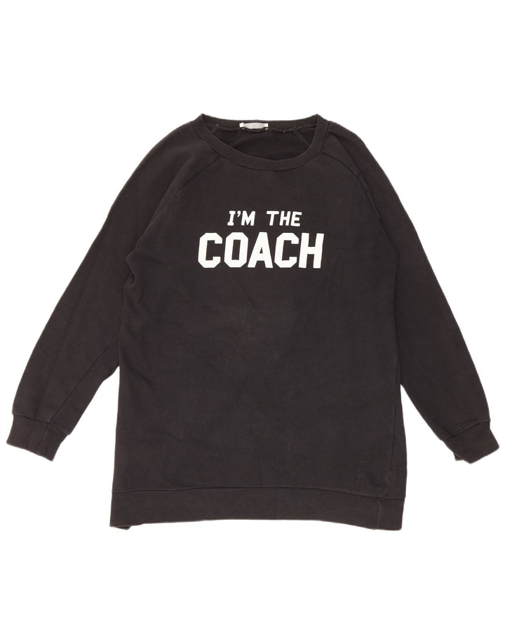 Moletom Zara Masculino Trafaluc Gráfico Jumper Pequeno Preto