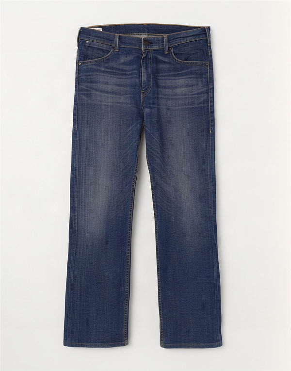 Levi's Mens Straight Jeans W33 L30 Blue Cotton