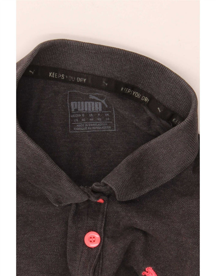 Camisa polo feminina de manga curta Regular Fit da Puma UK 14 cinza médio
