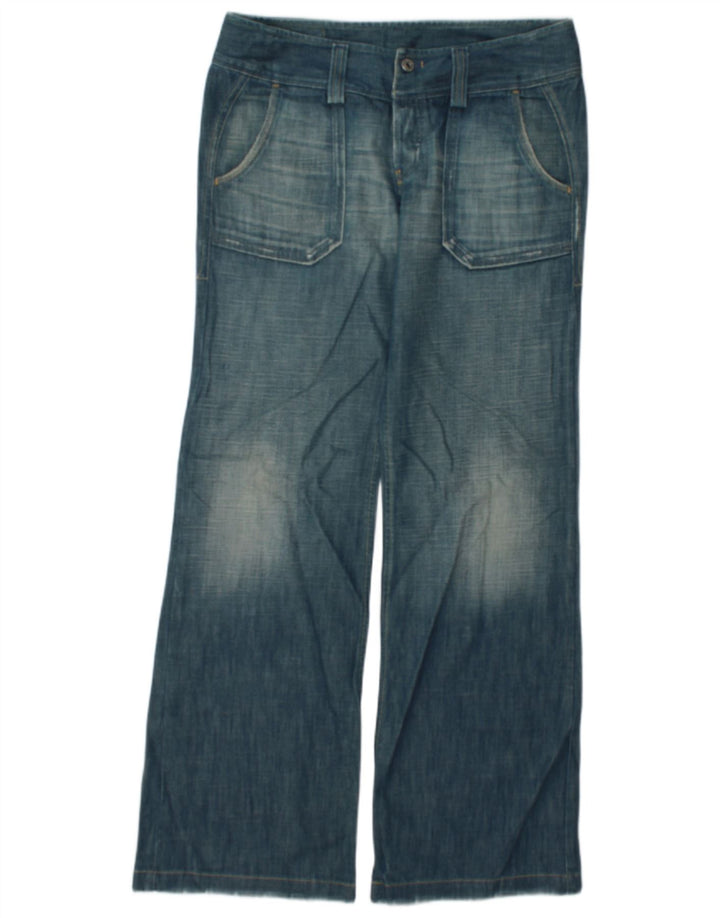 Jeans soltos femininos Diesel W29 L34 algodão azul