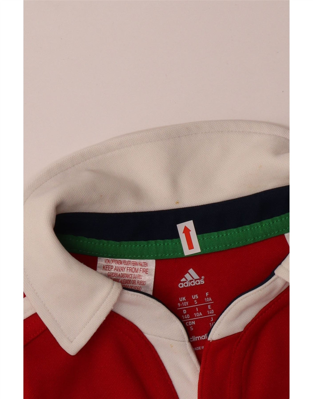 ADIDAS Boys Australia 2013 Graphic Polo Shirt 9-10 Years Vermelho Poliéster