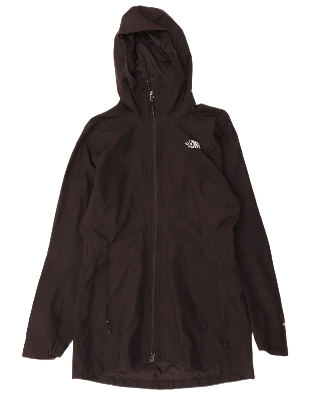Jaqueta de chuva com capuz feminina The North Face UK 14 poliéster preto médio