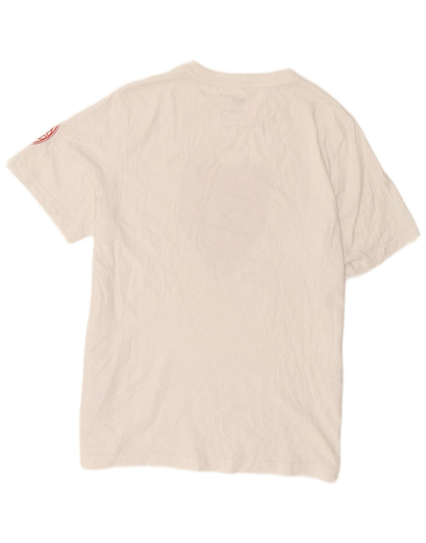 Camiseta masculina Puma AC Milan Graphic Top grande algodão branco