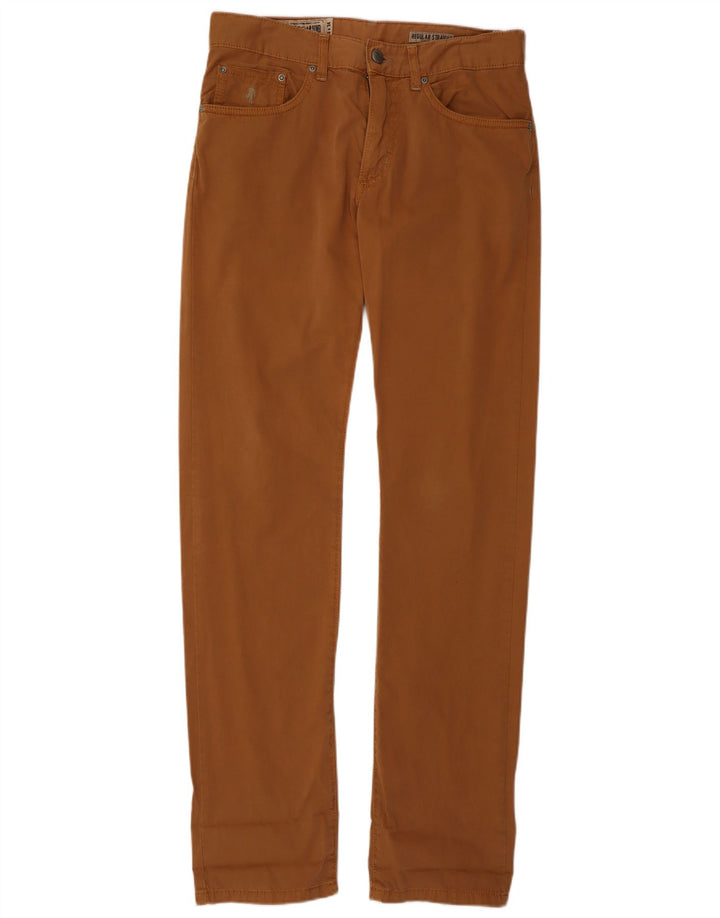 Calça Marlboro Classics masculina regular reta casual W30 L34 marrom