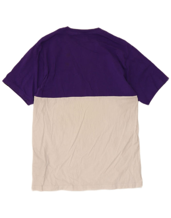 Camiseta masculina Vans Classic Fit Top médio roxo colorblock algodão