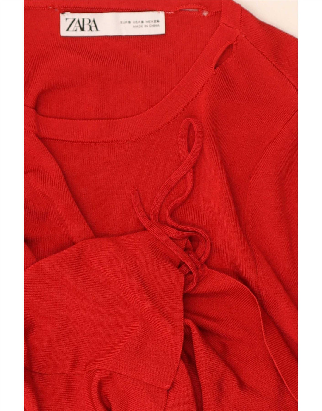 Blusa feminina Zara UK 8 pequena vermelha