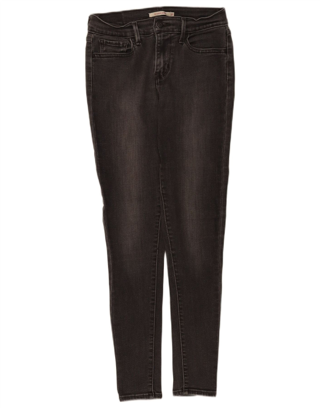 Calça jeans feminina Levi's 710 Super Skinny W27 L30 preta