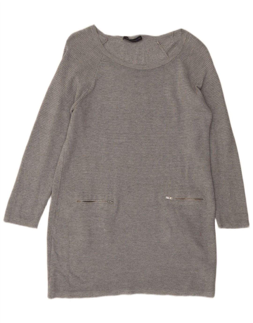 Vestido jumper feminino Marks & Spencer grande tamanho Reino Unido 10 viscose cinza pequeno