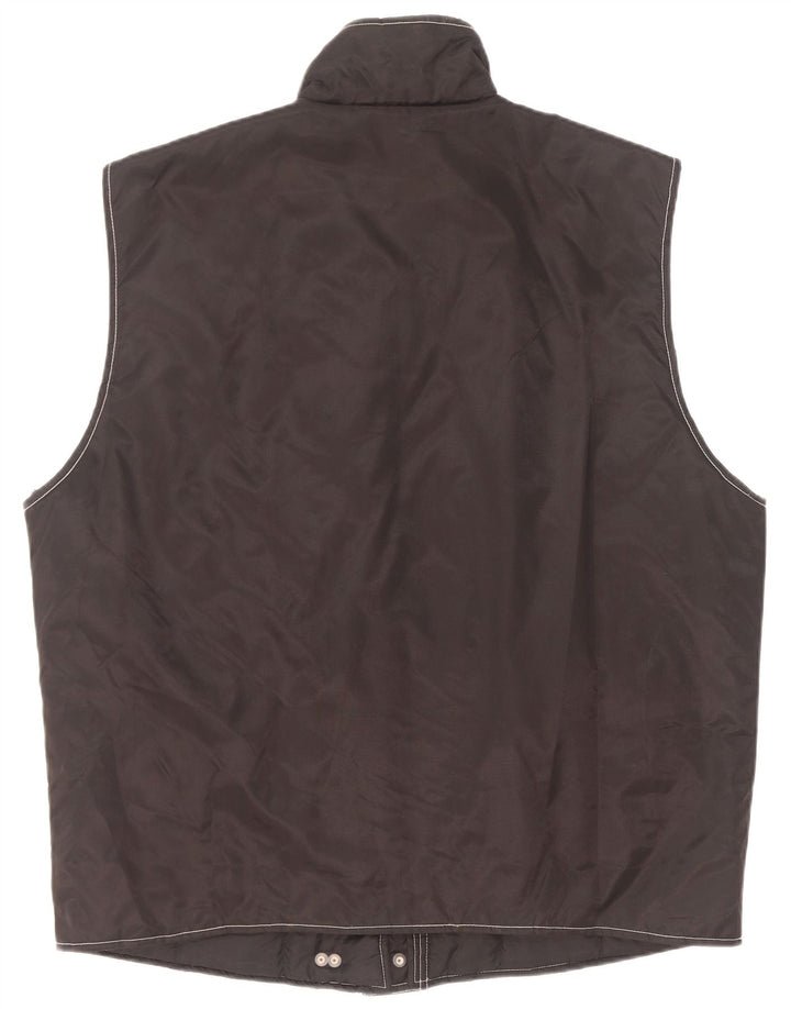 Colete utilitário feminino vintage de grandes dimensões UK 20/22 XL preto poliamida