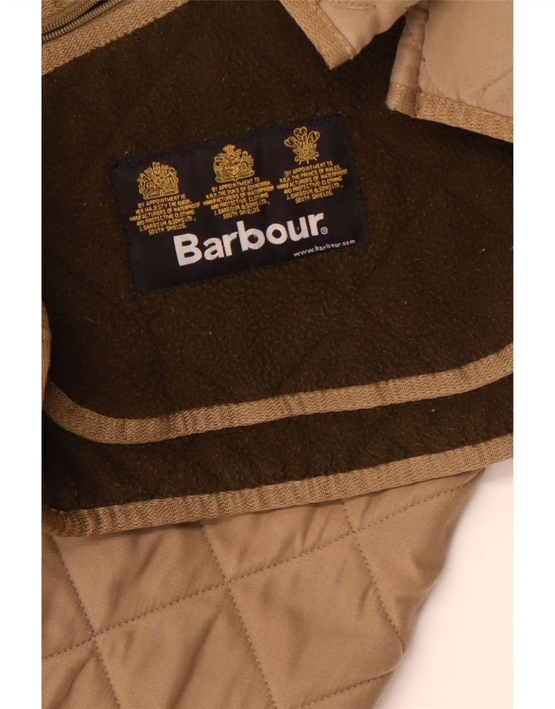 Jaqueta acolchoada masculina Barbour UK 40 grande marrom