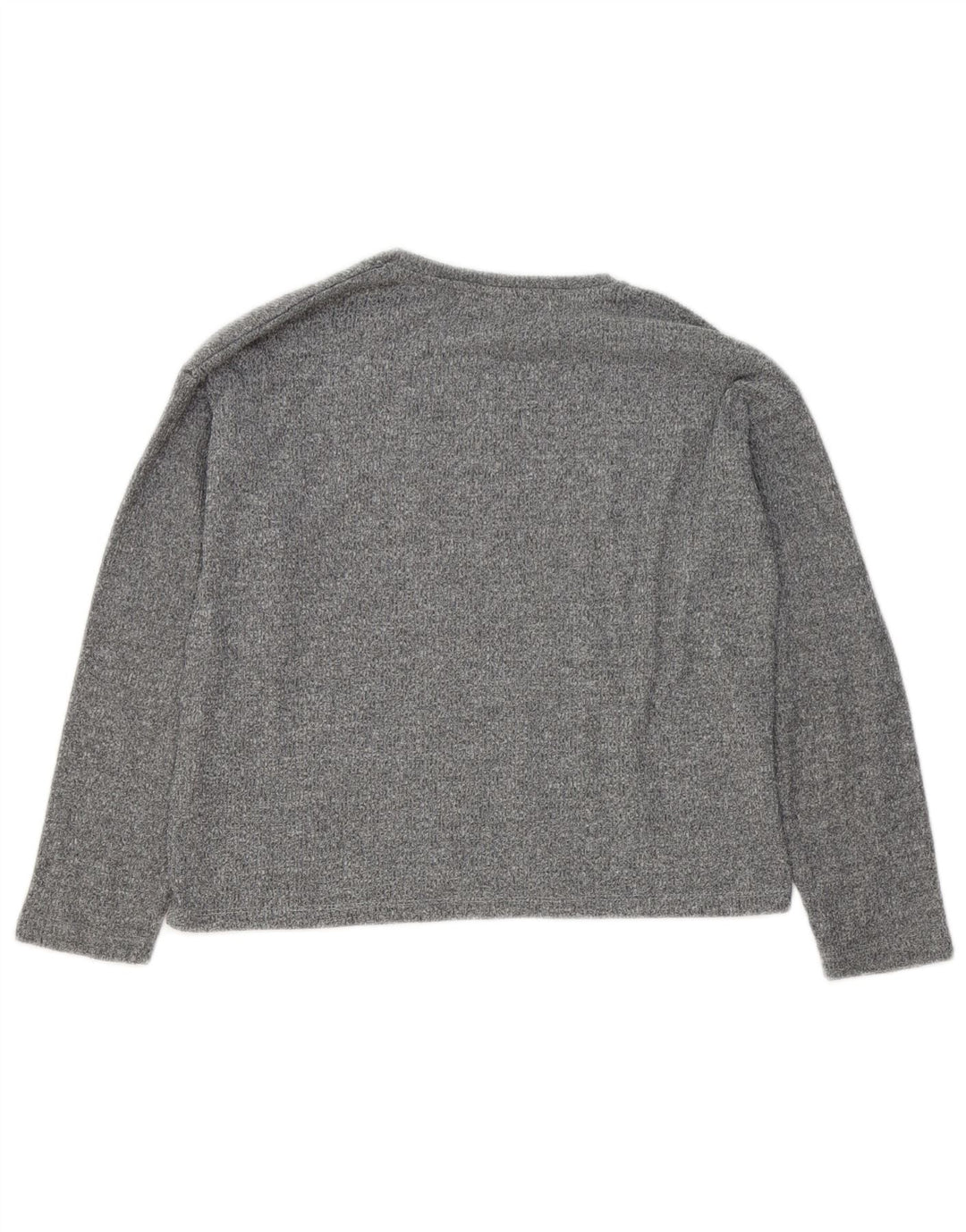 Zara Girls Graphic Top manga comprida 11-12 anos cinza poliéster