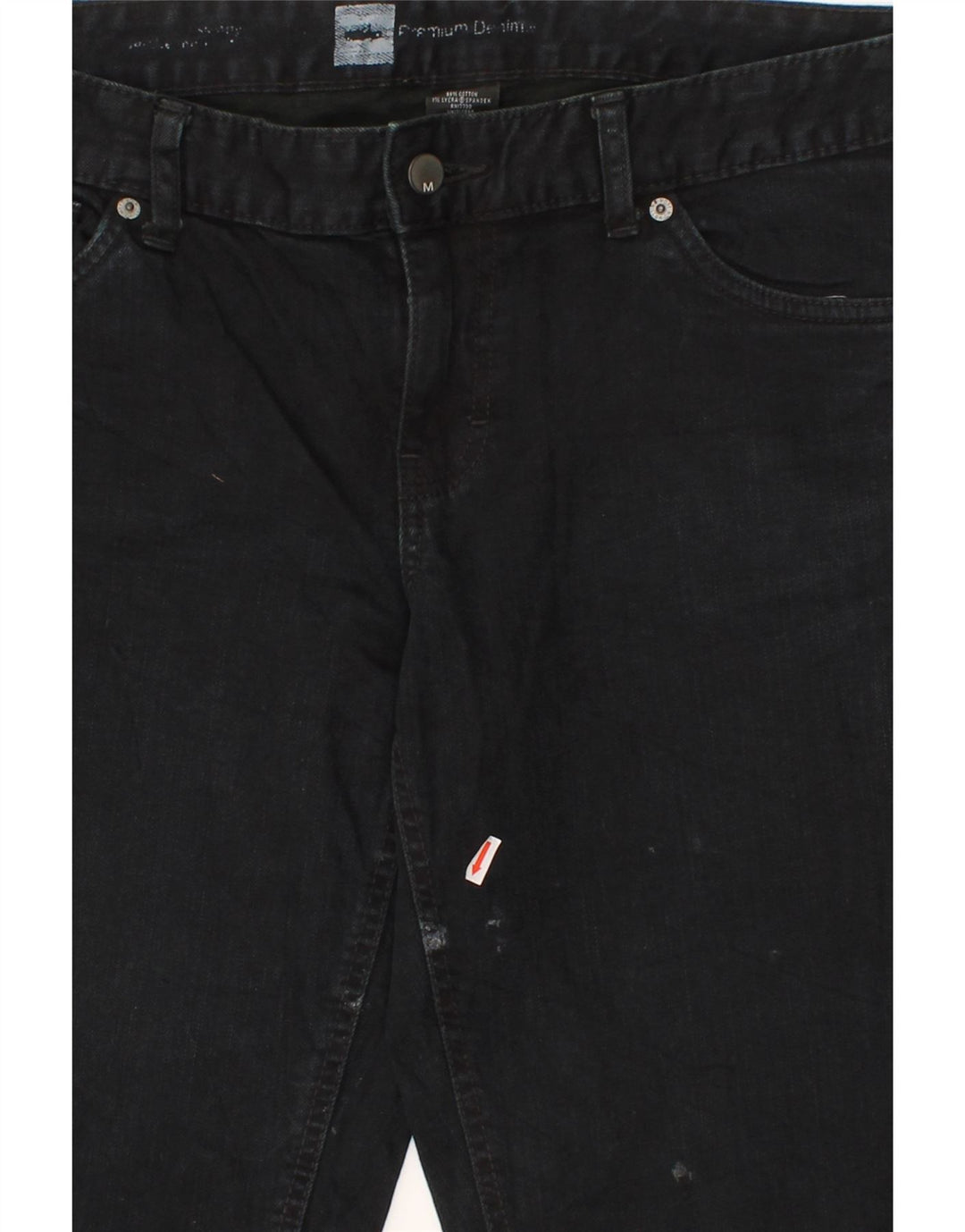 MOSSIMO Womens Slim Jeans US 12 Large W34 L31 Black Cotton Vintage Mossimo and Second-Hand Mossimo from Messina Hembry 