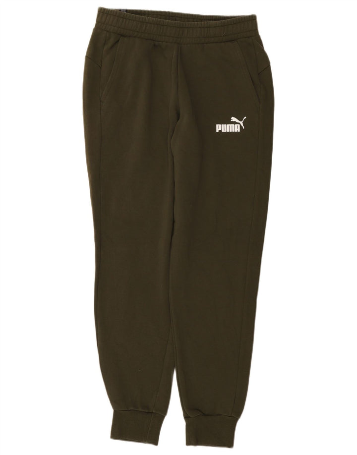 Calça de treino masculina Puma Joggers médio cáqui algodão
