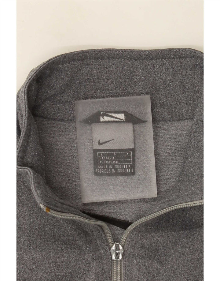 Jaqueta Nike Boys Graphic Tracksuit Top 12-13 anos grande cinza manchado