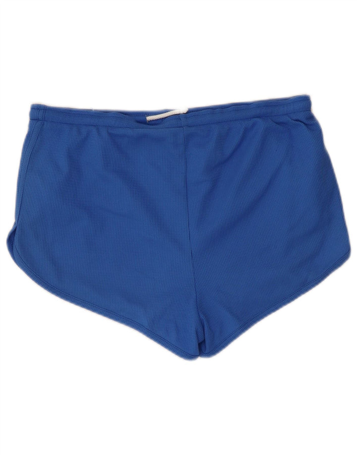 Shorts esportivos femininos Asics UK 12 poliéster azul médio