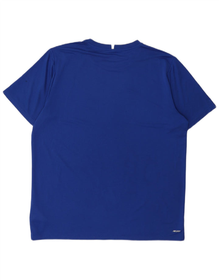 Camiseta masculina NEW BALANCE Top XL azul poliéster