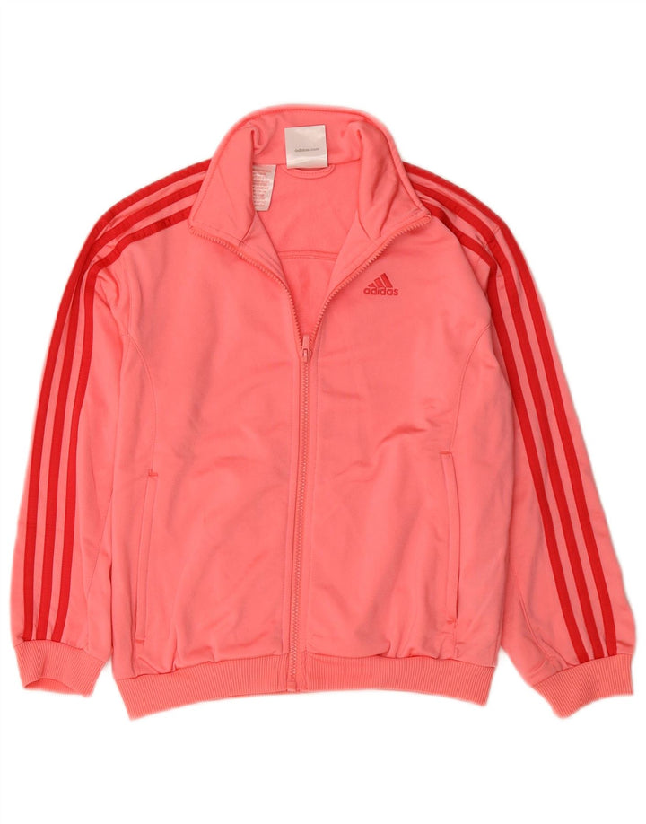 Jaqueta Adidas Meninas Treino Top 9-10 Anos Poliéster Rosa
