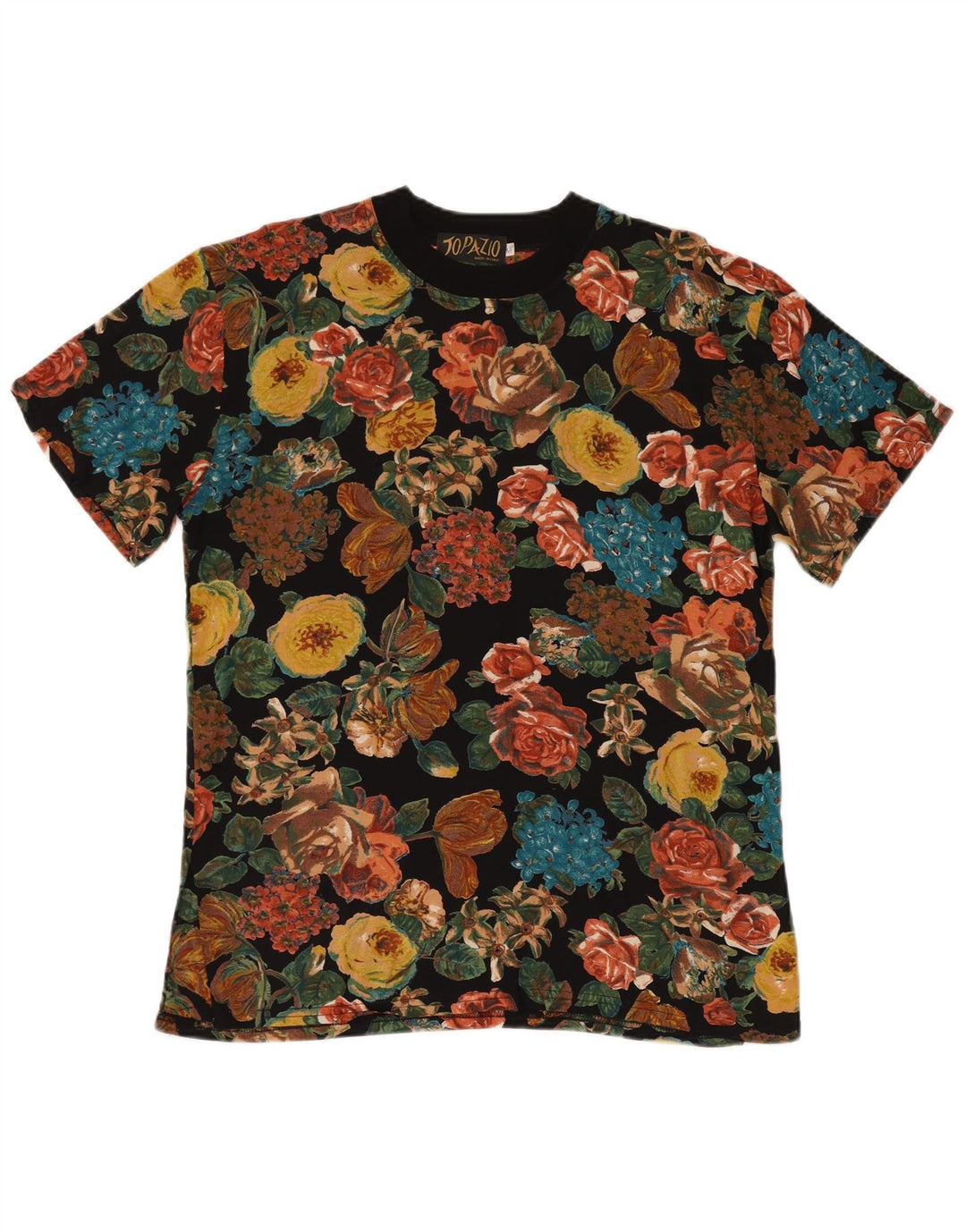 Blusa feminina Topazio UK 14 média viscose floral multicolorida