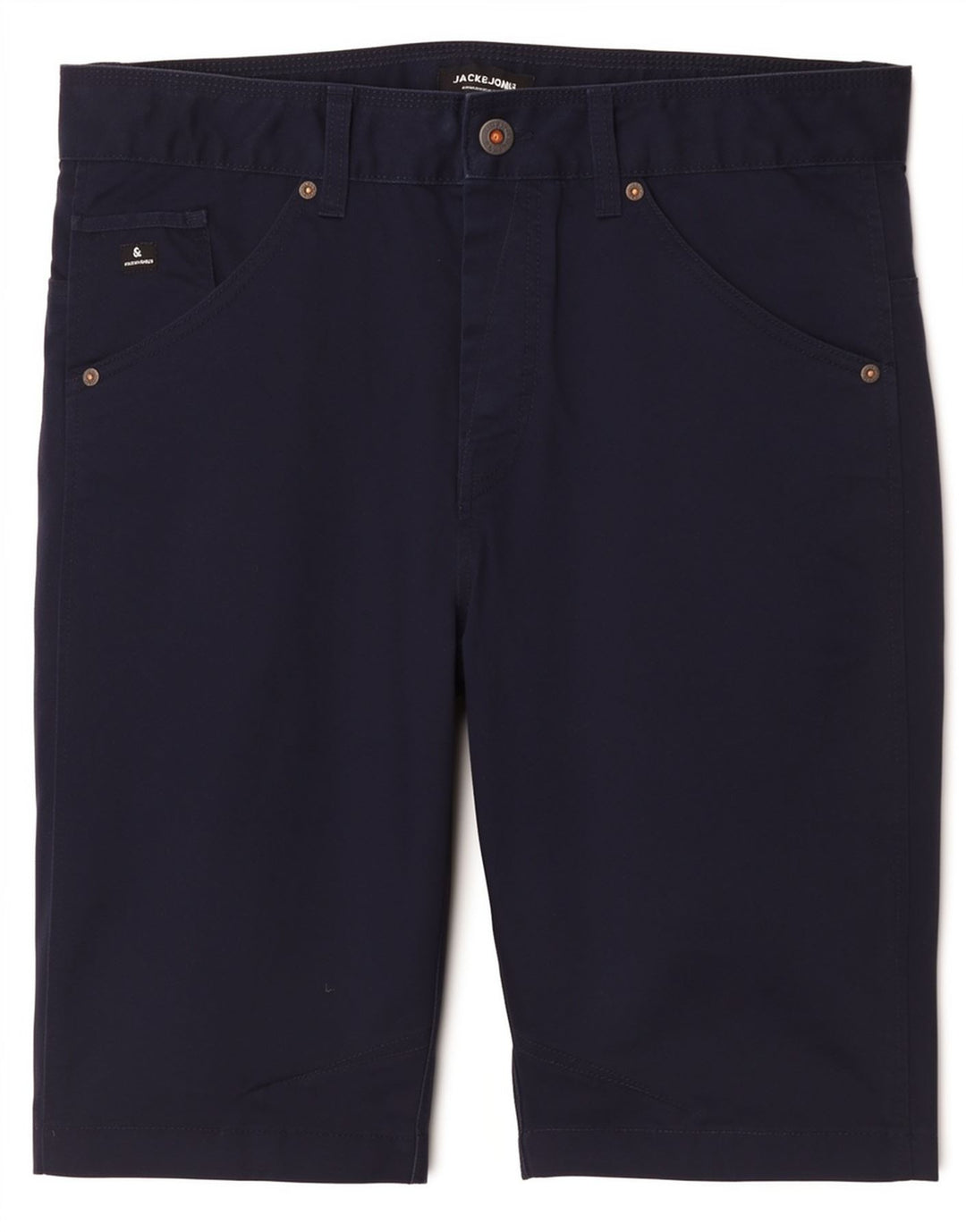 Shorts Chino Masculino Jack & Jones Grande W34 Azul Marinho Poliéster