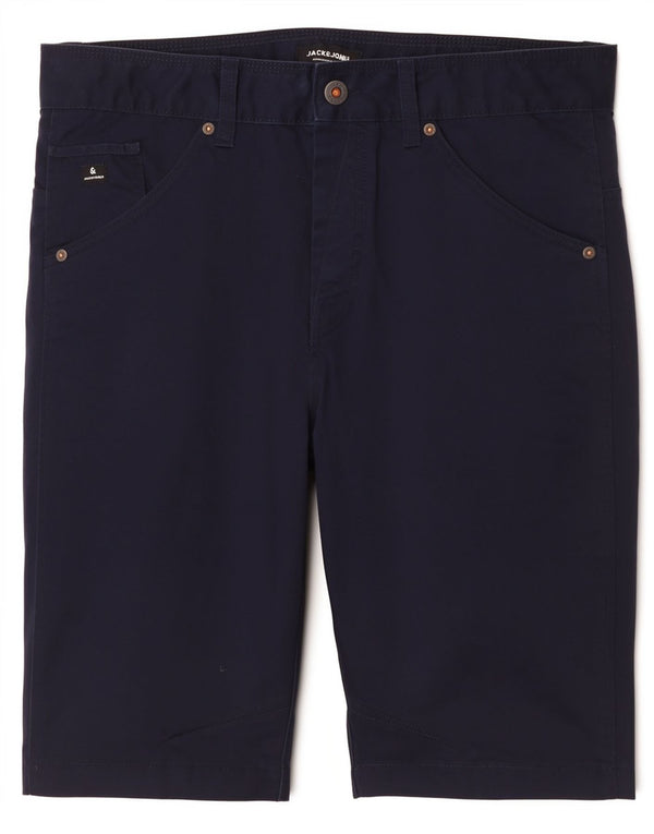 Shorts Chino Masculino Jack & Jones Grande W34 Azul Marinho Poliéster