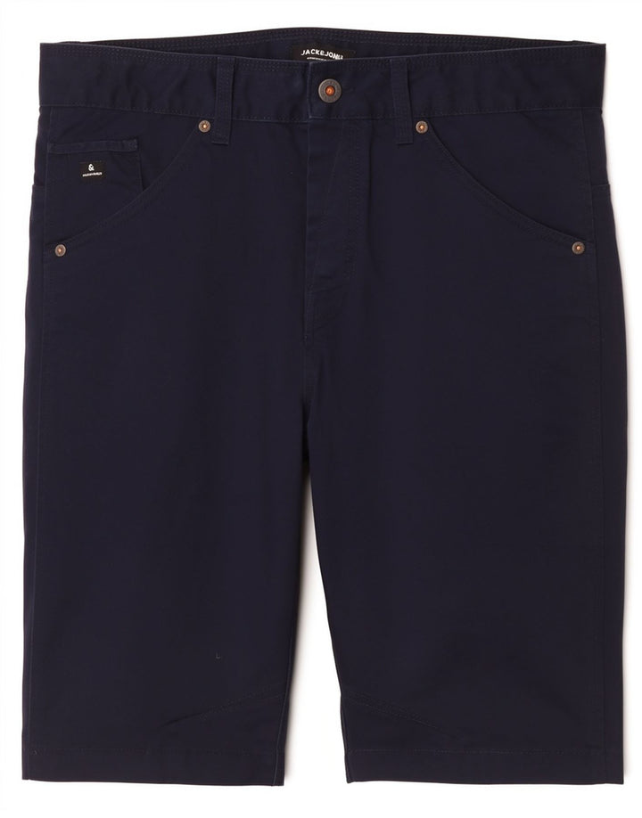 Shorts Chino Masculino Jack & Jones Grande W34 Azul Marinho Poliéster