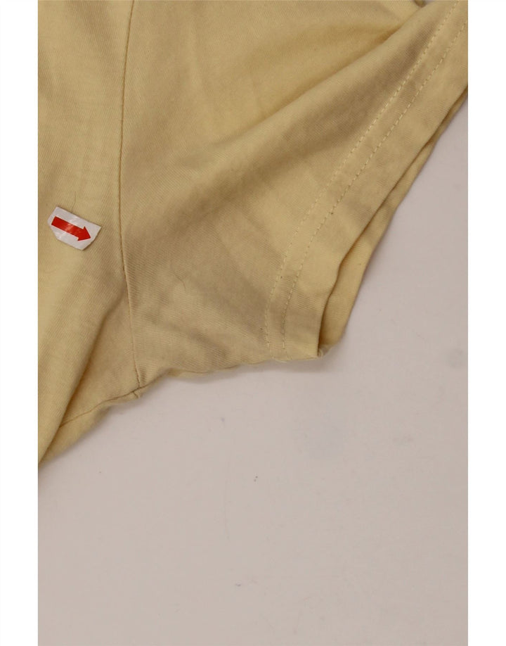 Camiseta masculina LYLE & SCOTT top pequeno algodão amarelo