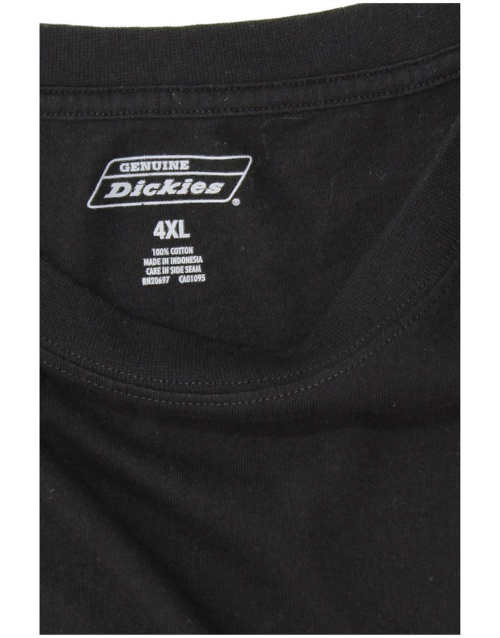 Camiseta masculina DICKIES Top 4XL algodão preto