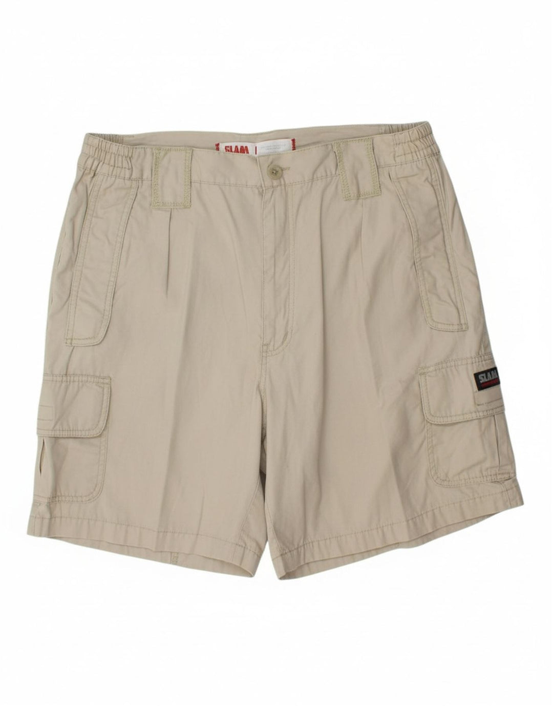Shorts cargo masculino SLAM IT 56 3XL W36 algodão bege