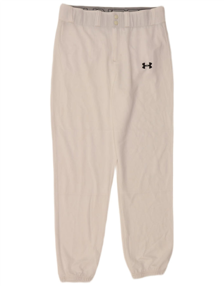 UNDER ARMOUR Mens Joggers Calça Casual Grande W34 L30 Branco