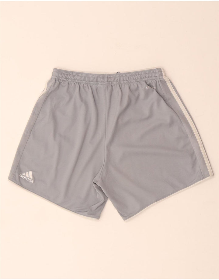 Adidas Womens Climacool Sport Shorts UK 8/10 Pequeno Cinza Poliéster