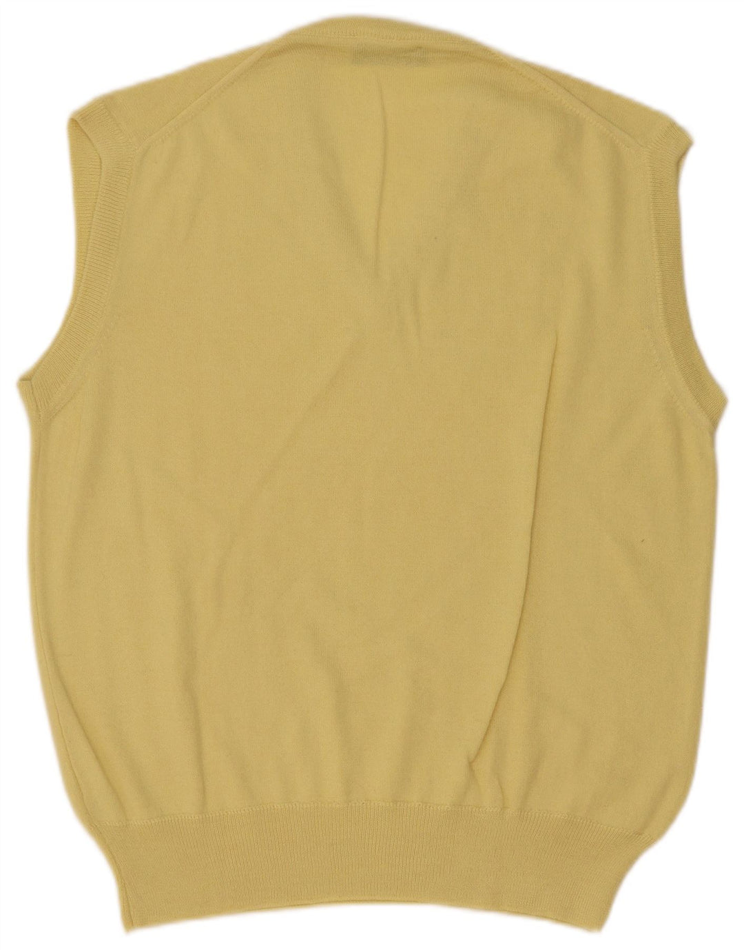 Colete masculino vintage regata IT 50 lã amarela média
