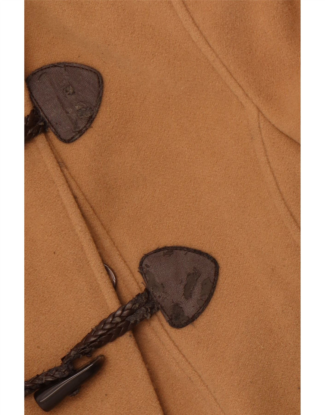 Jaqueta feminina militar com capuz LAURA ASHLEY Reino Unido 14 grande lã marrom