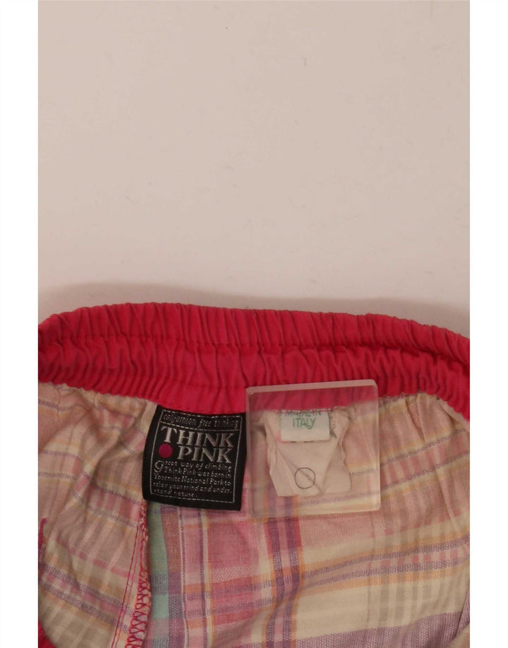 Calça de treino feminina Think Pink W30 L31 Algodão patchwork multicolorido
