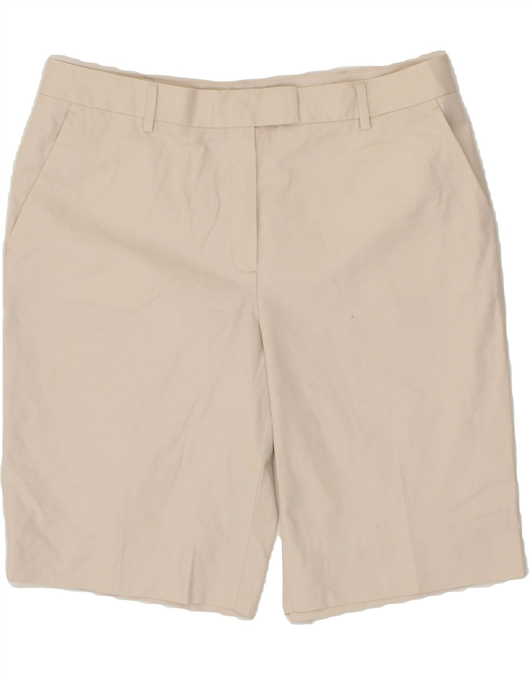 BROOKS BROTHERS Womens Bermuda Shorts US 12 Large W34 Beige Cotton Vintage Brooks Brothers and Second-Hand Brooks Brothers from Messina Hembry 