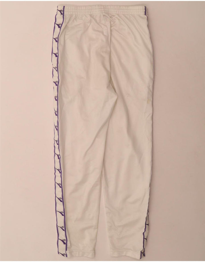 Calça de treino feminina Diadora UK 10 poliéster branco pequeno
