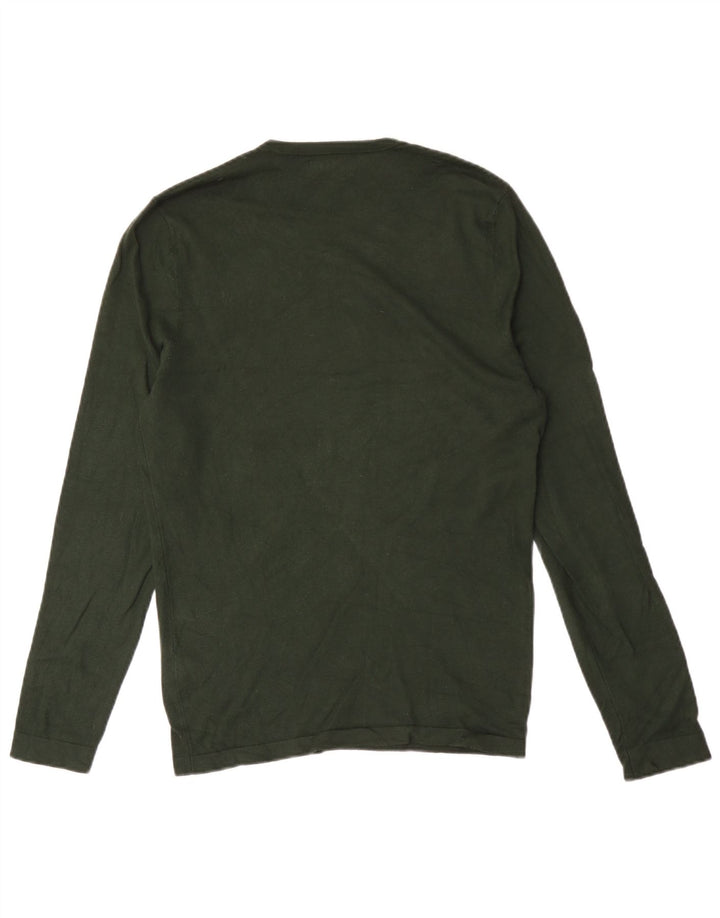 Zara Top Masculino Manga Longa Pequeno Verde