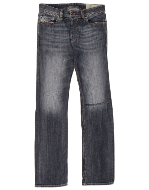 Diesel Masculino Safado Regular Slim Straight Jeans W27 L30 Azul Algodão