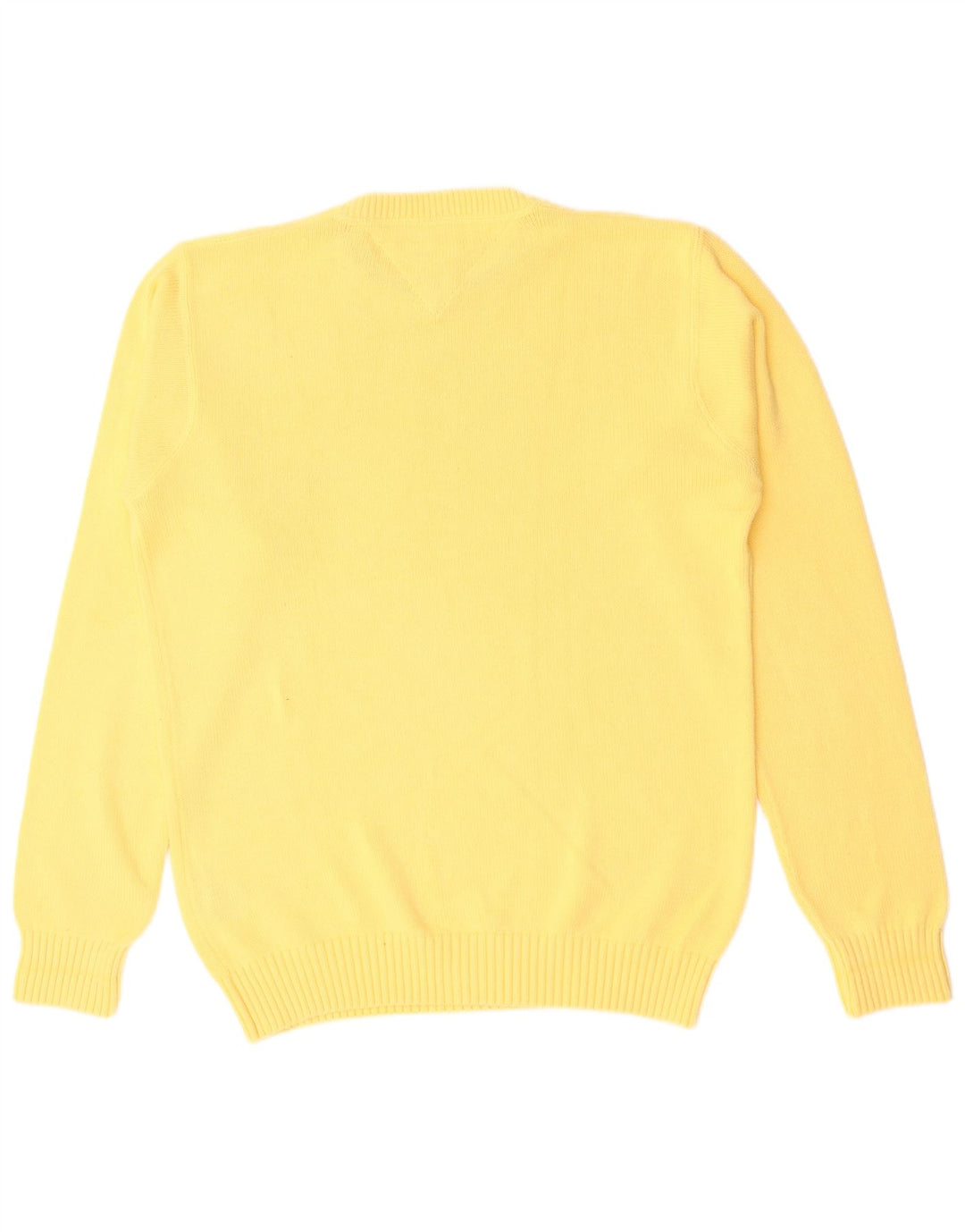 Suéter masculino TOMMY HILFIGER com gola redonda, algodão amarelo médio