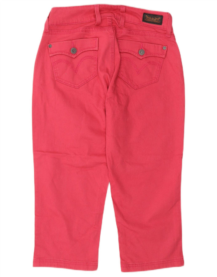 Calça jeans feminina Levi's Capri US 4 pequena W27 L20 algodão rosa