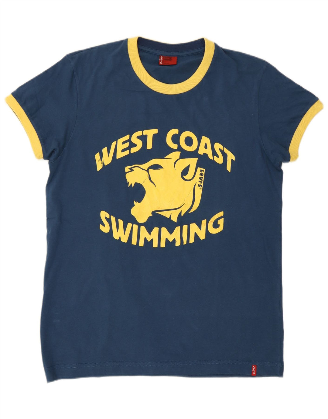 Camiseta gráfica masculina Levi's Top médio algodão azul marinho