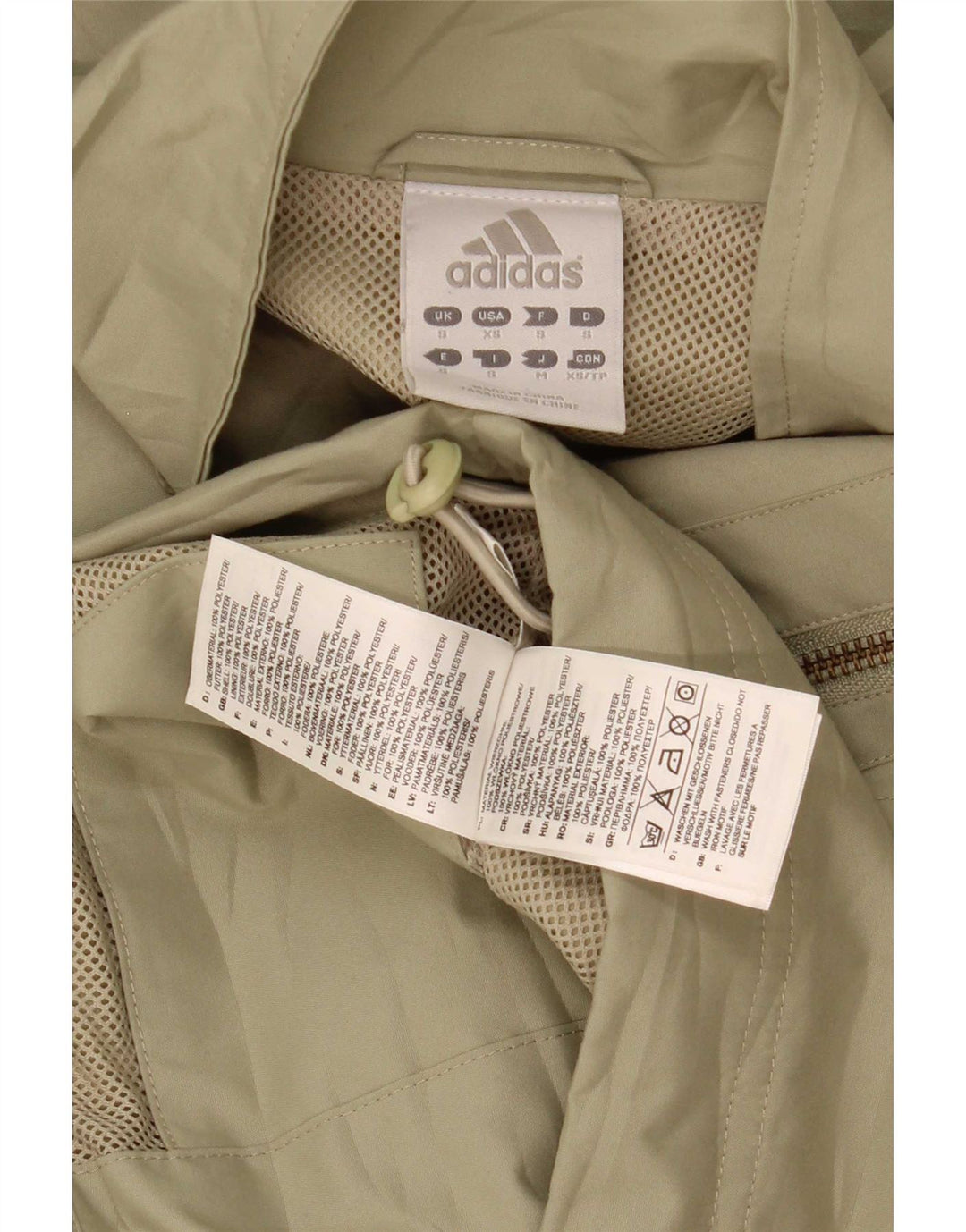 Adidas Mens Bomber Jacket UK 36 Pequeno Verde Poliéster