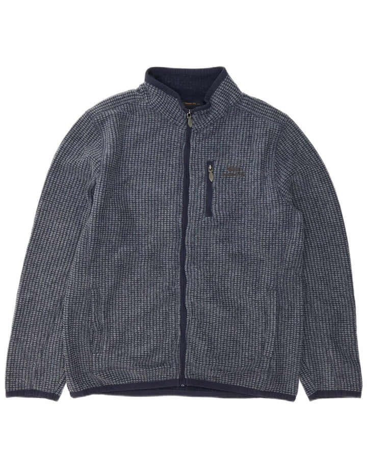 Jaqueta de lã masculina Weird Fish grande poliéster azul marinho