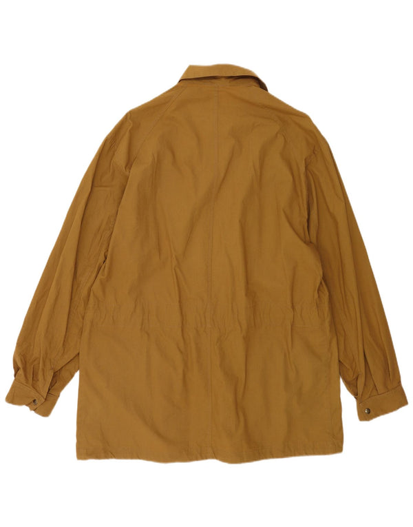 Jaqueta utilitária masculina vintage UK 38 algodão bege médio