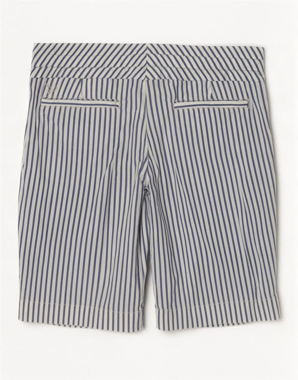 American Eagle Girls Chino Shorts 13-14 anos W32 algodão listrado branco