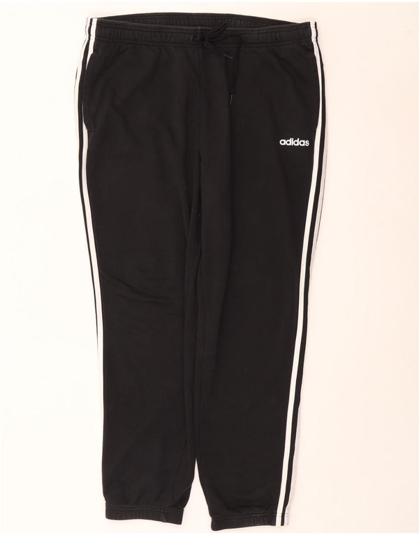 Adidas Mens Treino Calças Joggers 2XL Algodão Preto
